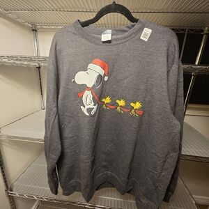 Port and Company Gray Sweatshirt with Festive Characters